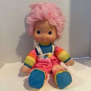 Hallmark Rainbow Brite Doll‎ Tickled Pink Baby, 15" Plush, Vintage 1983